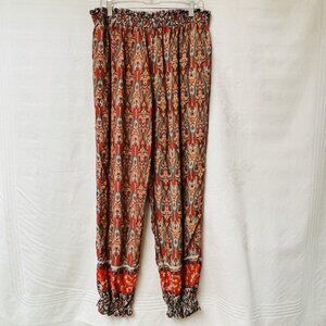 Love Welove Fashion Summer Jogger Womens 2XL Elastic High Waist Boho Hippie